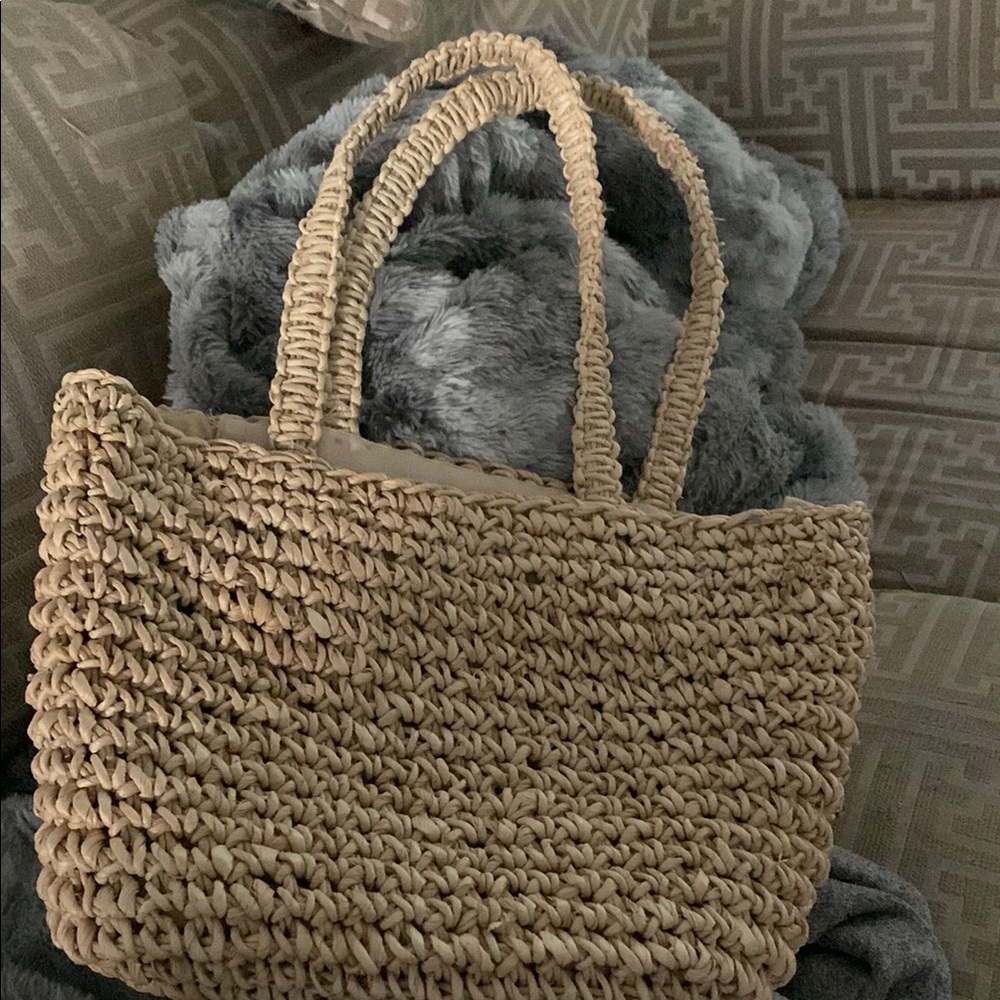 Cappelli Straworld Tan Tote Bag with Rustic Weave